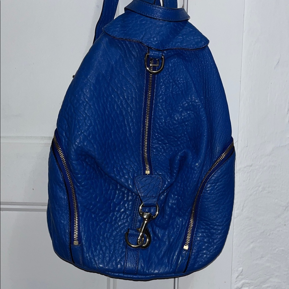 Rebecca Minkoff Julian mini Royal Blue Leather Backpack